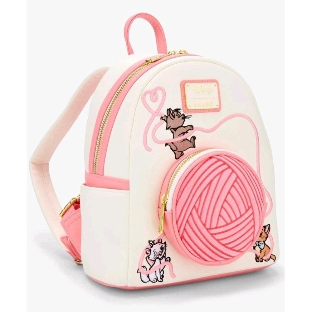NEW Loungefly Disney The‎ Aristocats Marie & Kittens With Yarn Ball Backpack